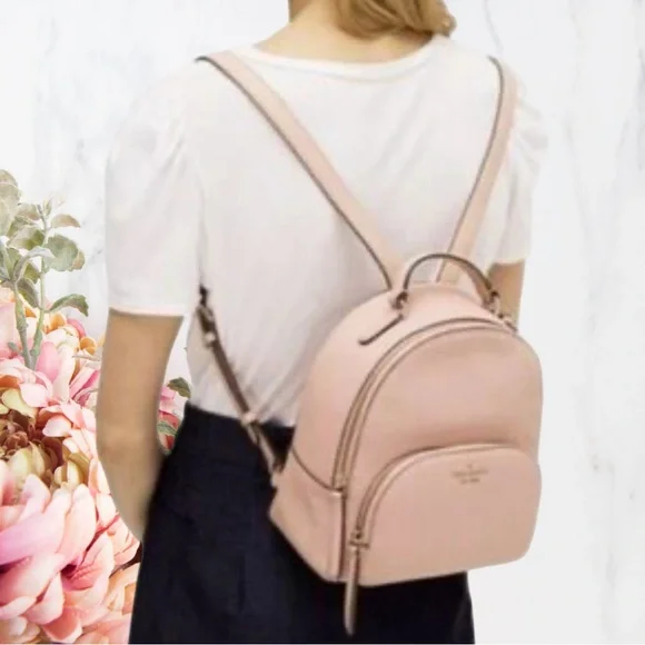 kate spade | Bags | Kate Spade Pink Backpack Pebbled Leather  display picture 3